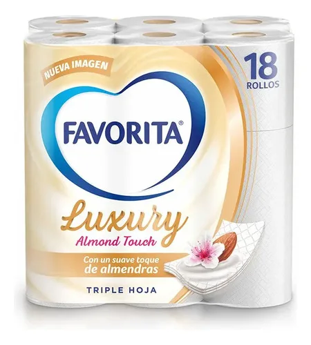 Papel Higiénico Luxury Triple Hoja Suave Almendras