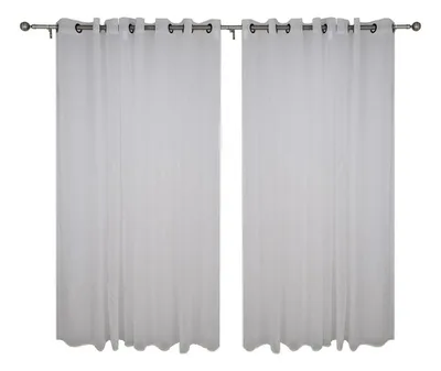 Set 2 Velos Bordados Poliéster Jazmin Monaco Blanco