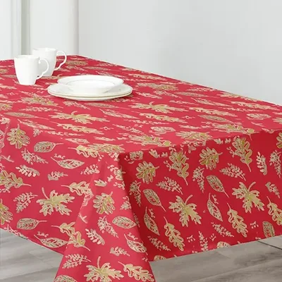 Mantel Rectangular Poliéster Estampado 150x210cm Rojo