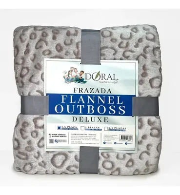 Frazada Flannel Poliéster 1.5 Plazas Térmica Coral Claro