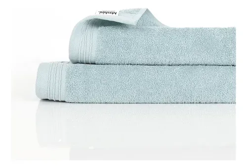 Set De Toallas De Visita Absorbentes Celeste Celeste
