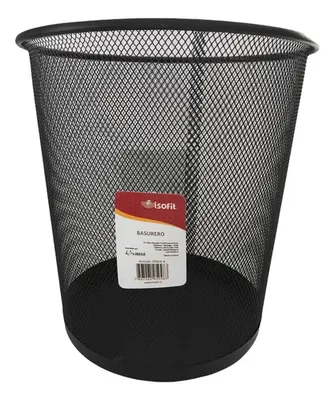 Basurero Plástico Isofit Negro Multiuso Negro