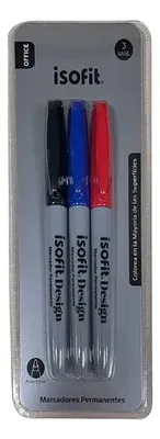 Marcador Permanente Punta Fina Multicolor Set