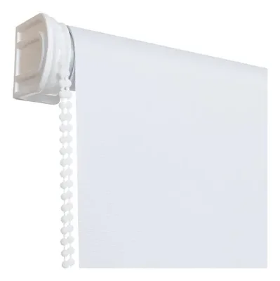 Cortina Roller Black Out 120x220 Poliéster Blanco Blanco
