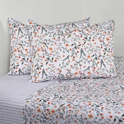 Set De Sábanas Estampadas 144 Hilos 2 Plazas Verde