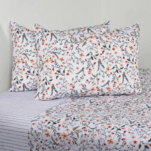 Set De Sábanas Estampadas 144 Hilos 2 Plazas Verde