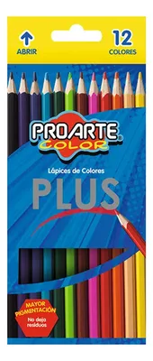 Lápiz De Color Hexagonal Proarte 12 Colores
