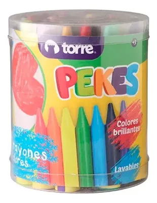 Crayones Maxi Torre 24 Colores Gruesos Niños