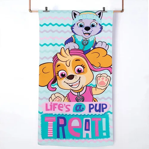 Toalla De Playa Microfibra 70x140 Cm Con Bolso Coral Claro