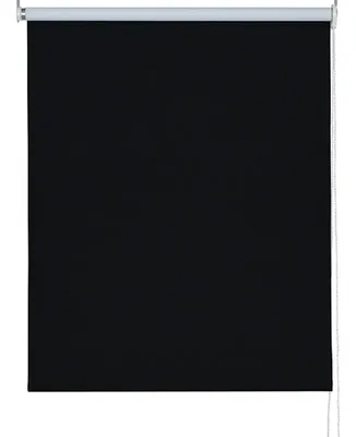 Cortina Roller Blackout 120x165cm Poliéster Negro