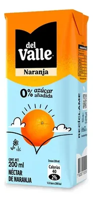 Néctar Sin Azúcar Del Valle 200ml Pack 6