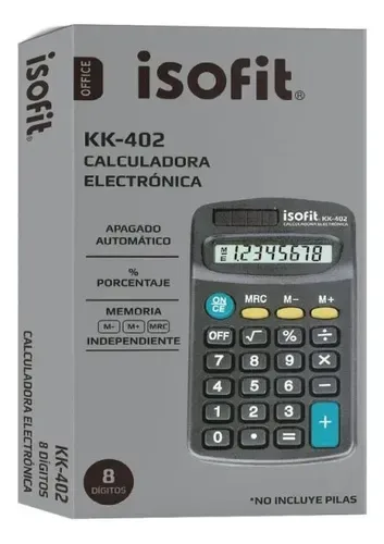 Calculadora Electrónica 8 Dígitos Isofit