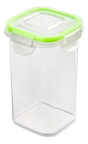 Contenedor Hermético Plástico 435ml Cuadrado