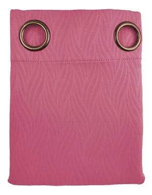 Cortina Blackout Victoria Embossed Poliéster Fucsia