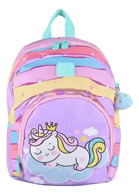 Mochila Escolar Denit 17 Litros Impermeable Coral Claro