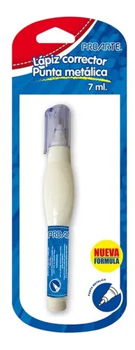 Lápiz Corrector Líquido Punta Metálica Secado Rápido