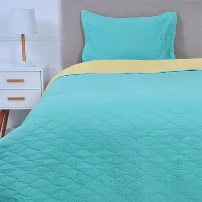 Quilt Córdova 1.5 Plaza Reversible Poliéster Coral Claro