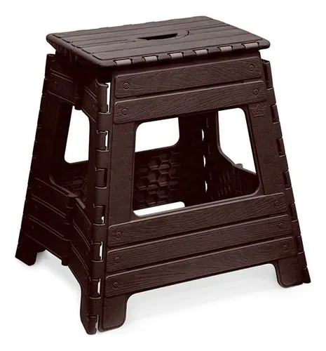 Banco Plegable Mediano Roble Resistente Coral Claro