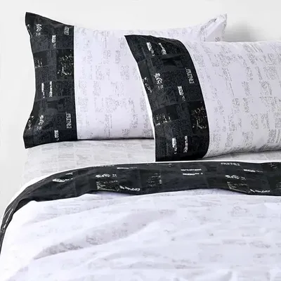 Set De Sábanas 144 Hilos Estampadas 2.5 Plazas Algodón Verde Oscuro