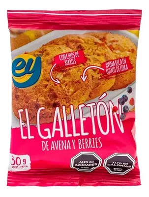 Galletón De Avena Y Berries 30gr Snack Saludable