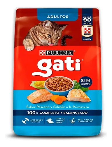 Alimento Seco Gati Adulto Gato Pescado Salmón