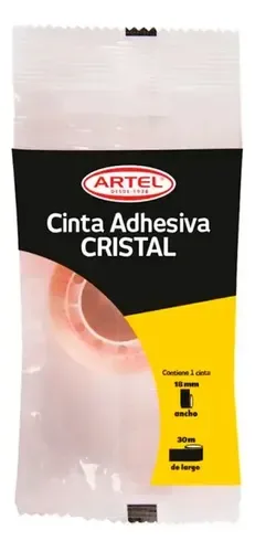 Cinta Adhesiva Transparente 18mm Cristal