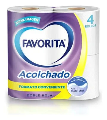 Papel Higiénico Acolchado Doble Hoja 22 Metros