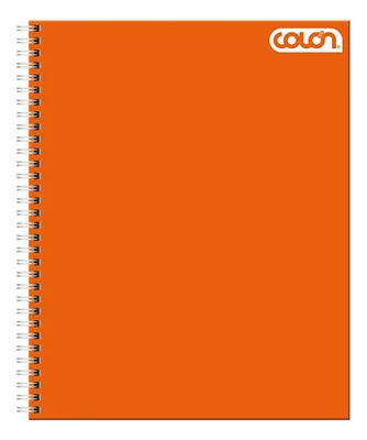 Cuaderno Universitario Espiral 100 Hojas Matemática 7mm Coral Claro