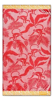 Toalla De Playa Algodón 100% Jacquard Cannon Coral Claro