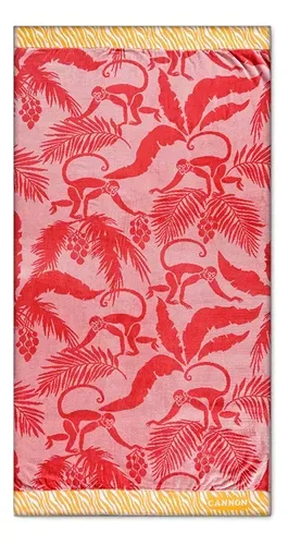 Toalla De Playa Algodón 100% Jacquard Cannon Coral Claro