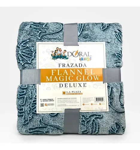 Frazada Flannel Térmica Infantil 1.5 Plazas Coral Claro