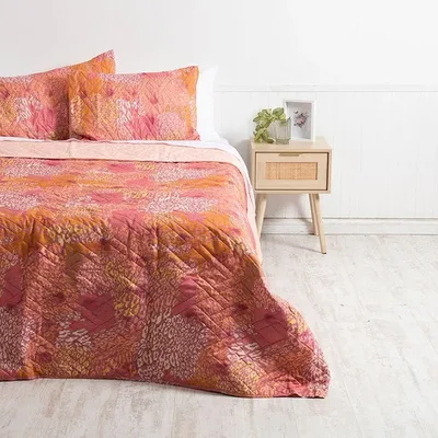 Quilt Estampado King Poliéster 2.5 Plazas