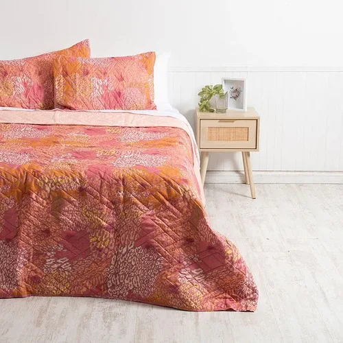 Quilt Estampado King Poliéster 2.5 Plazas