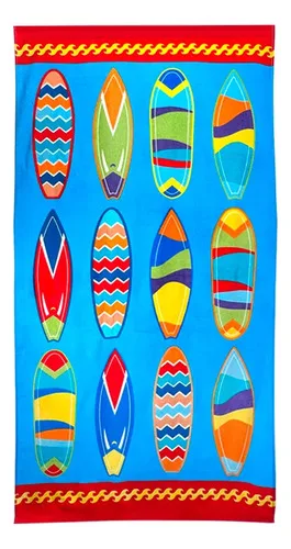 Toalla De Playa Velour Algodón 70x140cm Coral Claro