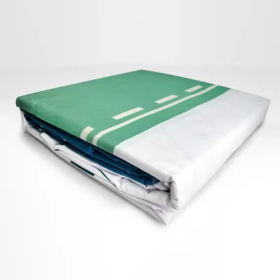 Set De Sábanas 144 Hilos Algodón Poliéster Premium Verde Oscuro