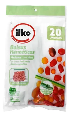 Bolsa Hermética Reutilizable Con Slider Base