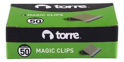 Set Magic Clips Metálicos Torre 50 Piezas