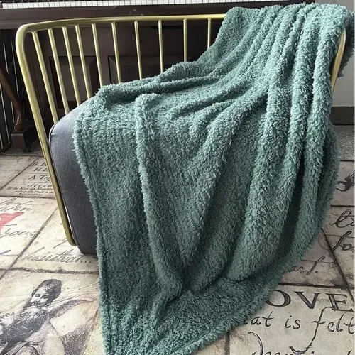 Manta Sherpa Térmica Poliéster 125x150cm Verde