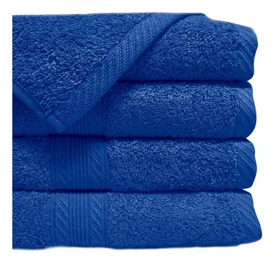 Toallón De Baño 100% Algodón 90x150cm Azul