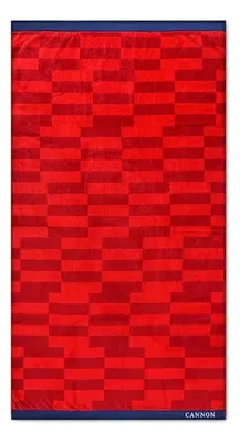 Toalla De Playa Algodón Jacquard 100x180cm Coral Claro