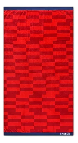 Toalla De Playa Algodón Jacquard 100x180cm Coral Claro