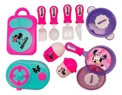 Set De Cocina Minnie Disney Juguete Plástico