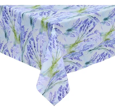 Mantel Rectangular Poliéster 150x210 Cm Acuarela Azul