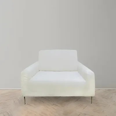 Funda De Sillón Anastasia Cuadrado Elástica Coral Claro