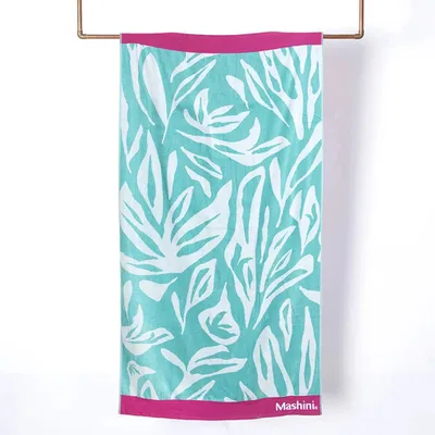 Toalla De Playa Jacquard Algodón 100x180cm Coral Claro
