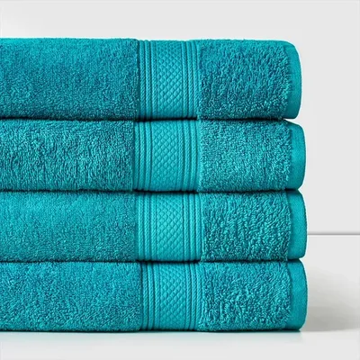 Toalla De Baño Algodón 100% Absorbente Premium Turquesa