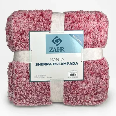 Manta Sherpa Térmica Poliéster Suave Rojo