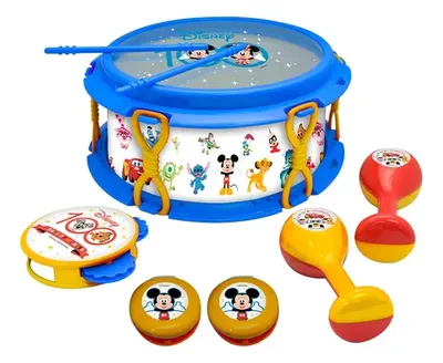 Set Musical Infantil 6 Instrumentos Disney Tambor