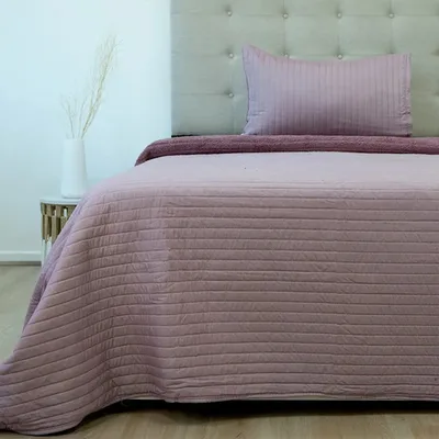 Quilt Hotpress Sena Sherpa 1.5 Plazas Poliéster Coral Claro