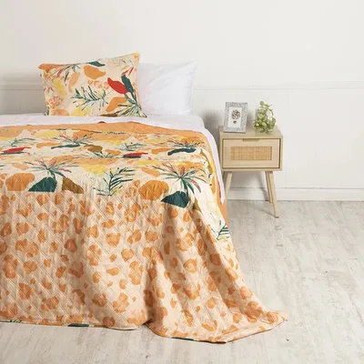 Quilt Estampado Reversible 1.5 Plazas Poliéster